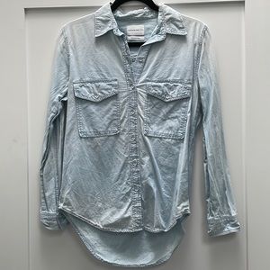 Aritzia Community Ergo Bleached Denim Shirt